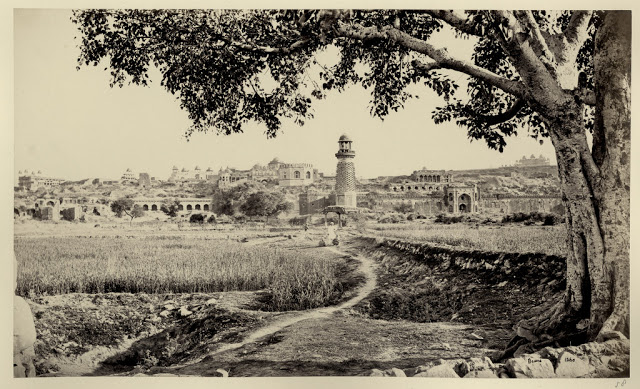 Distant view of fatehpur sikri   agra 1860 s