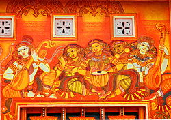 Kottayam mural city near gandhi statue  thirunakara maidanam